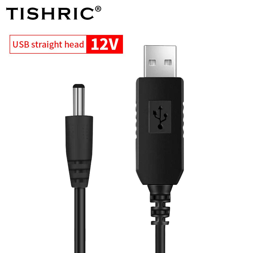 Tishric DC USB 5V 9V 12V Bộ Chuyển Đổi Nguồn USB Cáp Tăng Cường Cáp Nguồn Dây USB Cho Mô-đun Bộ Định Tuyến Bộ Chuyển Đổi WIFI Qua Powerbank