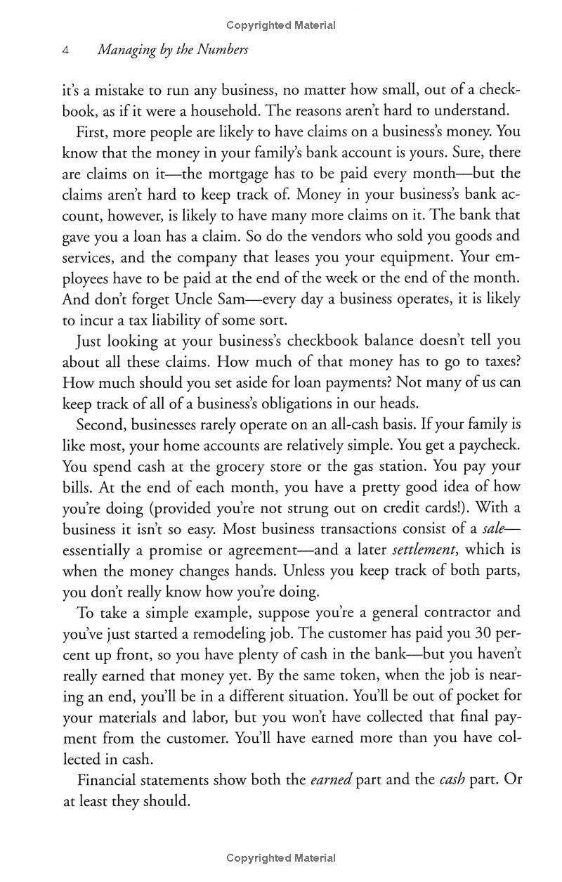 Sách ngoại văn: Managing By The Numbers: A Commonsense Guide To Understanding And Using Your Company's Financials