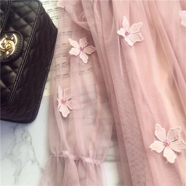 Đầm Ulzzang dáng suông thắt nơ