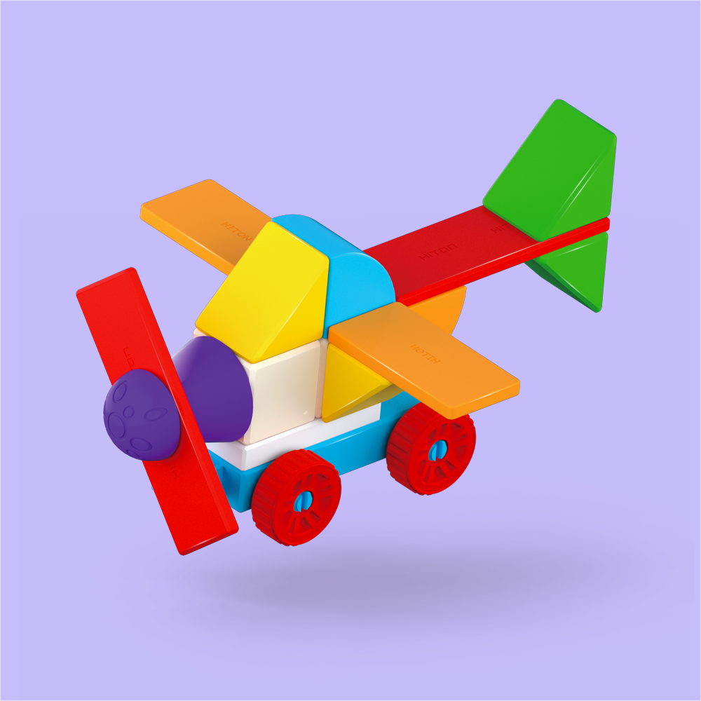 Đồ chơi lắp ráp giáo dục từ tính Logic Alilo Magnetic Building Blocks - Stack & Smile, bộ khối xây dựng từ tính cho trẻ - Hàng chính hãng - An toàn chất lượng quốc tế