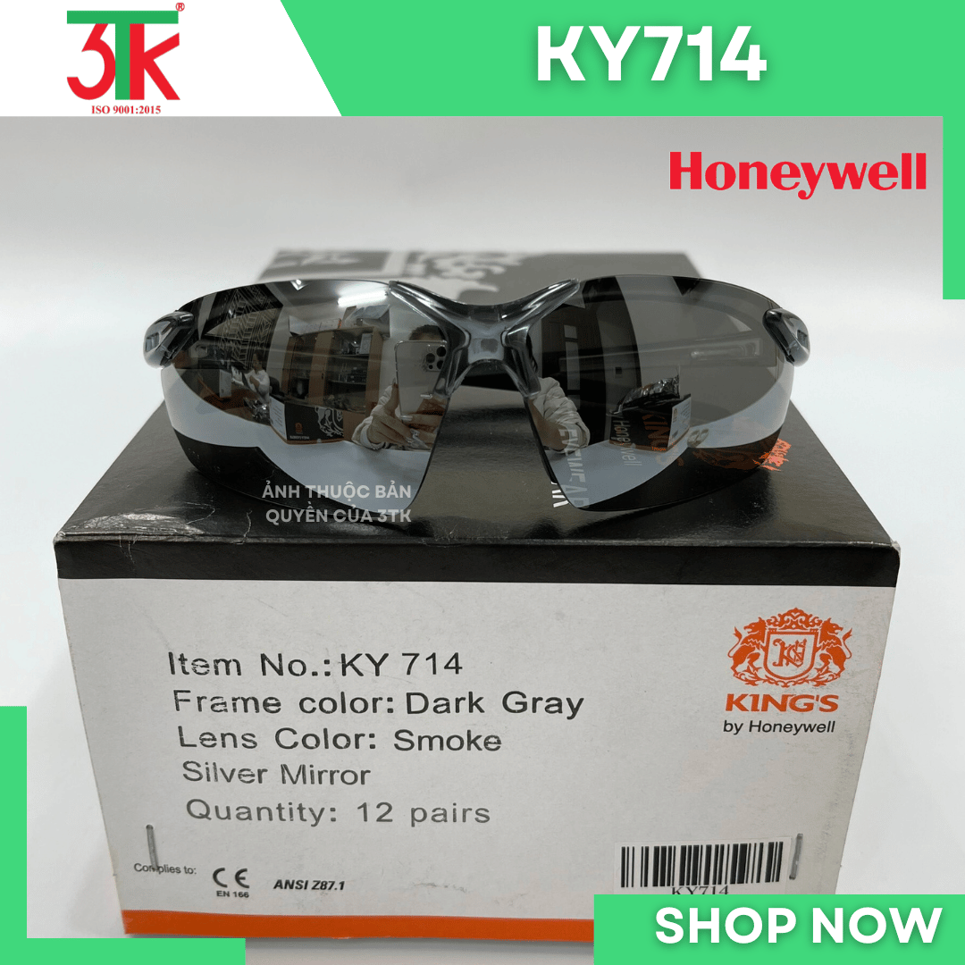 Kính Bảo hộ lao động King's KY713 KY714 Thời Trang, Chống bụi, chống trầy xước, chống tia UV