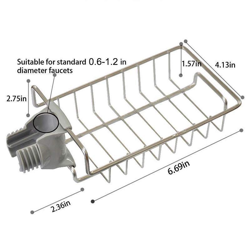 Kệ Để Đồ Rửa Chén ️ ️ Kệ Cạnh Vòi Rửa INOX Tiện Dụng
