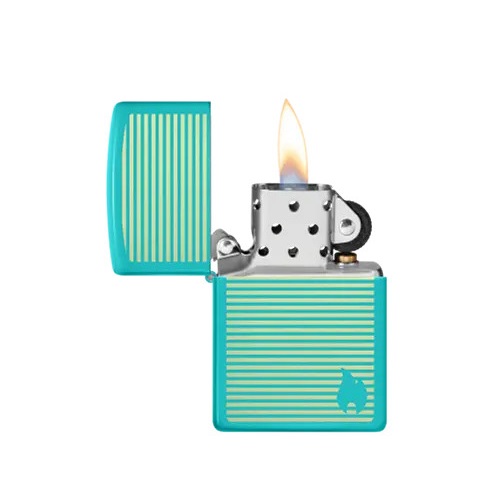 Zippo Classic Flat Turquoise Laser Engrave 48151