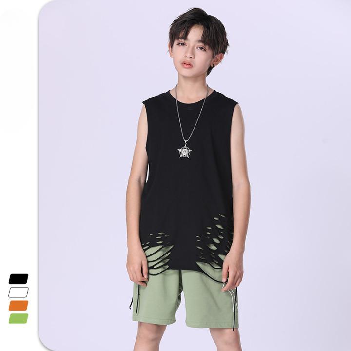 TA252 - TILANI - T1043 Áo tanktop rách cho bé từ 4-12T