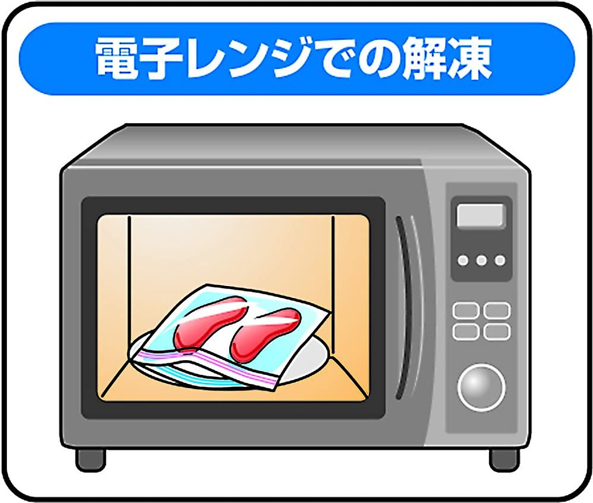 Hộp túi zipper Yamato Bussan W, giúp đựng thực phẩm, thịt, cá, rau củ, trái cây tươi...mà không gây mùi cho tủ lạnh - nội địa Nhật Bản