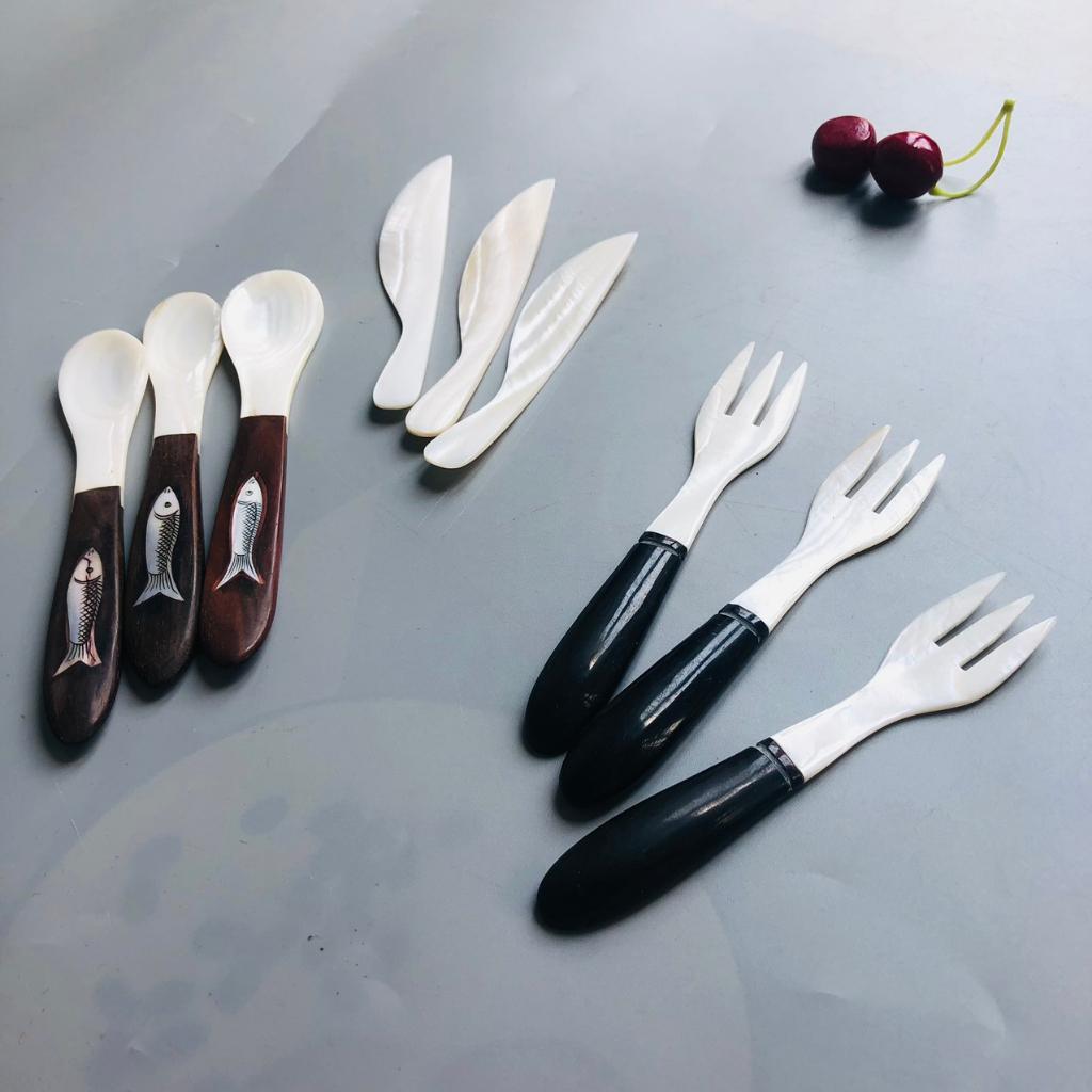 Thìa, Dao Phết Bơ Trai Trắng Tự Nhiên, Thìa Xúc, Phụ Kiện Nhà Bếp, Chụp Ảnh Trang Trí