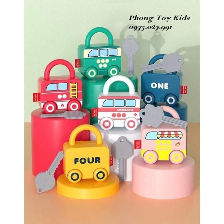 BỘ TRÒ CHƠI Ổ KHOÁ VÀ CHÌA KHÓA MATCHING đầu đời cho bé yêu! Montessori
