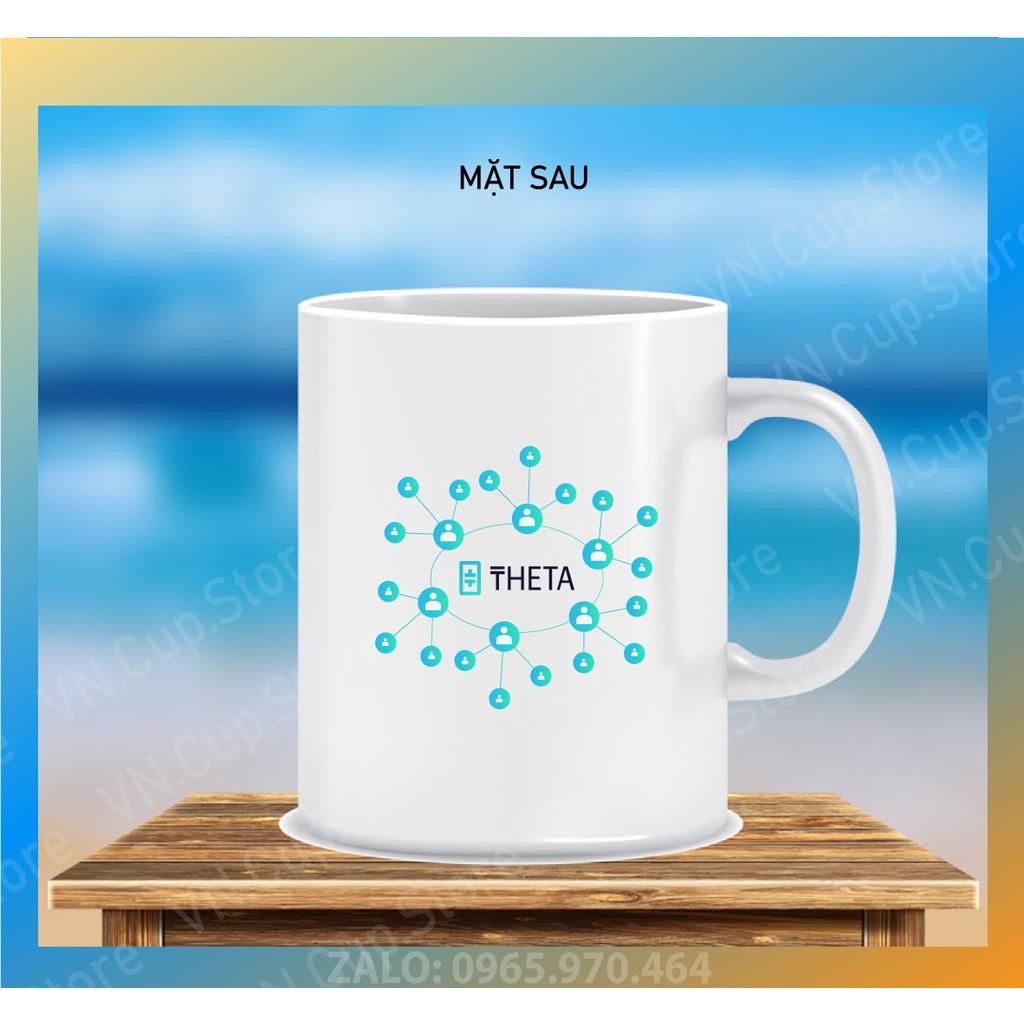 Ly Sứ,Cốc Sứ in Họa Tiết Đồng Coin THETA NETWORK - In Hình Ảnh, Logo Theo Yêu Cầu - In Hình CÁ NHÂN, LỚP, NHÓM, CÔNG TY