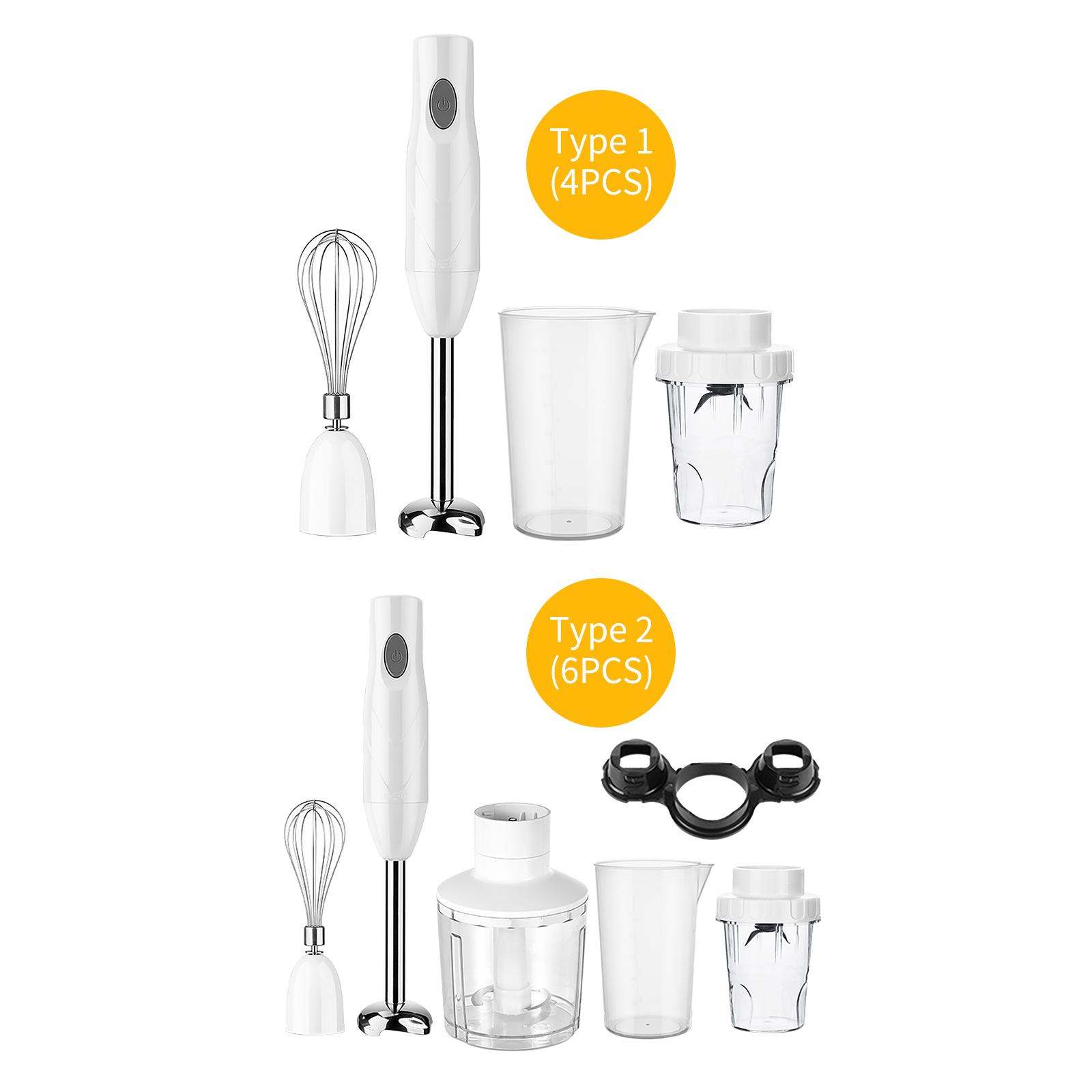 Hand Blender 5-in-1 Stick Blender with Mixing Beaker Meat and Vegetable Grinder Egg Beater Food Smoothies Chopper