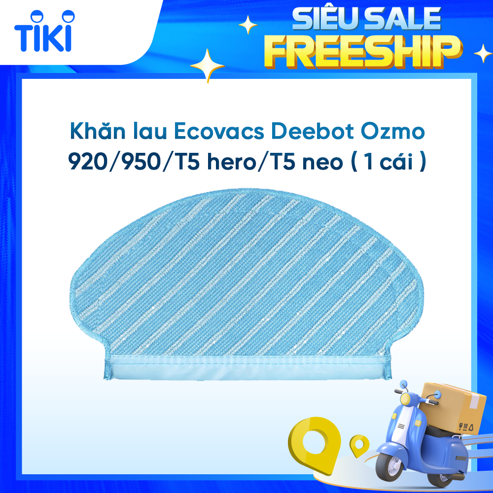 Khăn lau dành cho robot Ecovacs deebot ozmo 920/950/T5 hero/T5 neo_Hàng chính hãng
