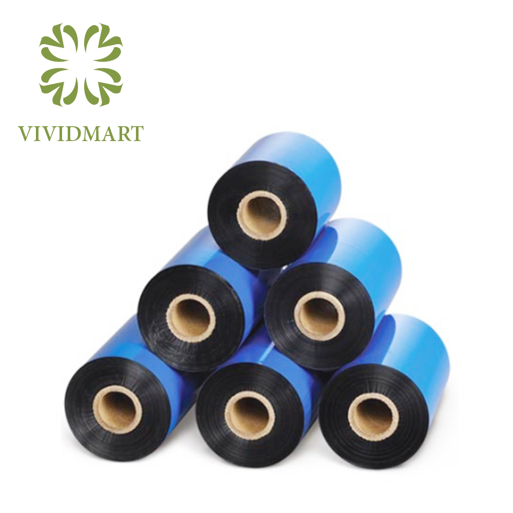 RUY BĂNG IN WAX, MỰC IN MÃ VẠCH WAX – KHỔ 110 x 300m