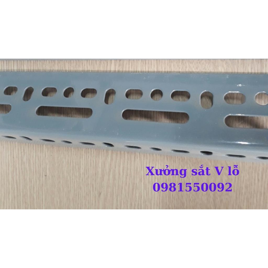 Sắt kệ v lỗ ,dài 70cm,sắt v lỗ giá rẻ,sắt thanh v lỗ chữ L