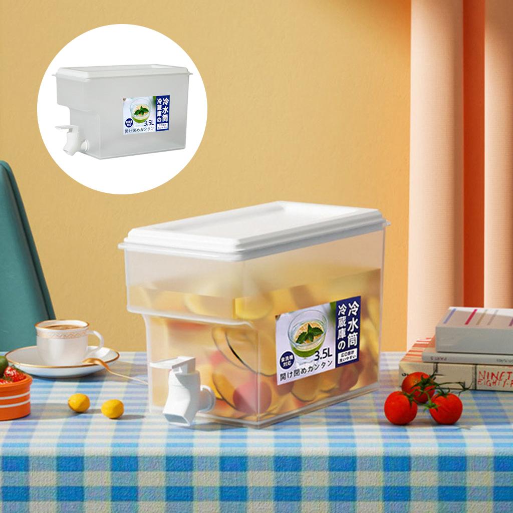 2X Refrigerator Lemonade Jug Summer Water Jug for Fruit Tea Pitcher Spill-Proof