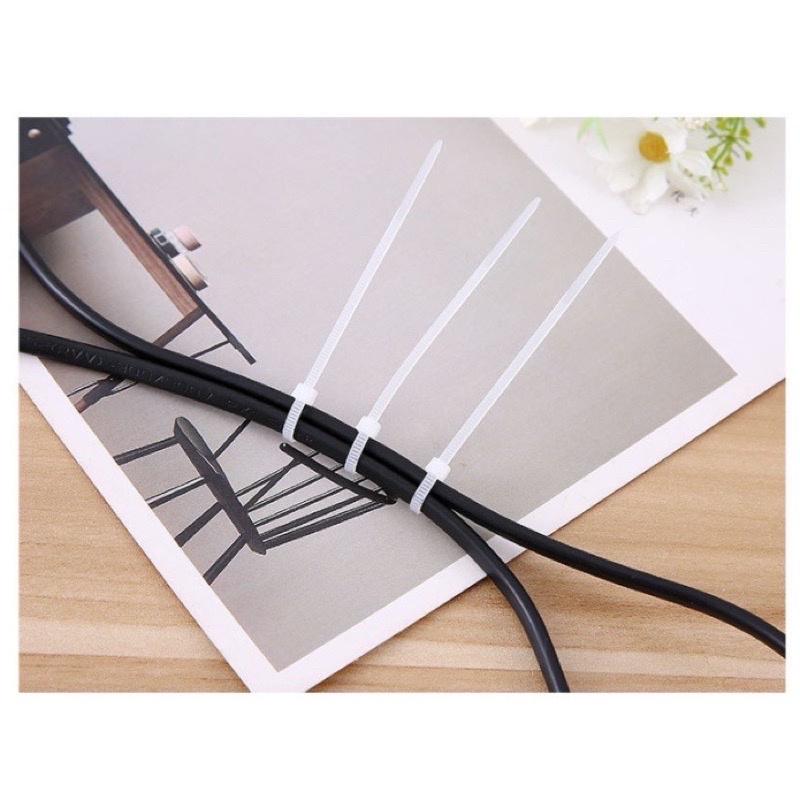 Bịch 100 Dây Rút Nhựa Chuyên Dụng Dài 20CM