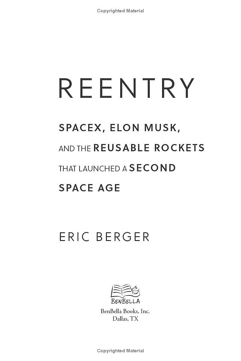 Sách ngoại văn: Reentry - Spacex, Elon Musk, And The Reusable Rockets That Launched A Second Space Age