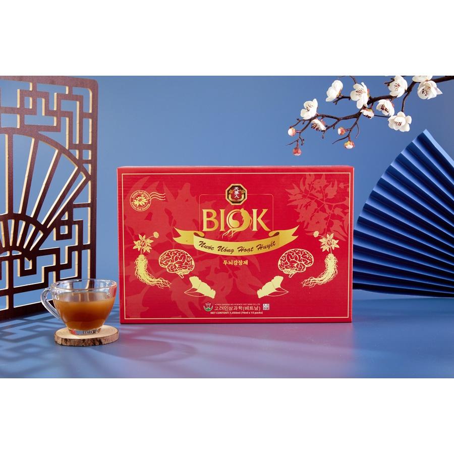 Nước Uống Hoạt Huyết Dưỡng Não BIOK, Giúp Tăng Cường Tuần Hoàn Máu Não