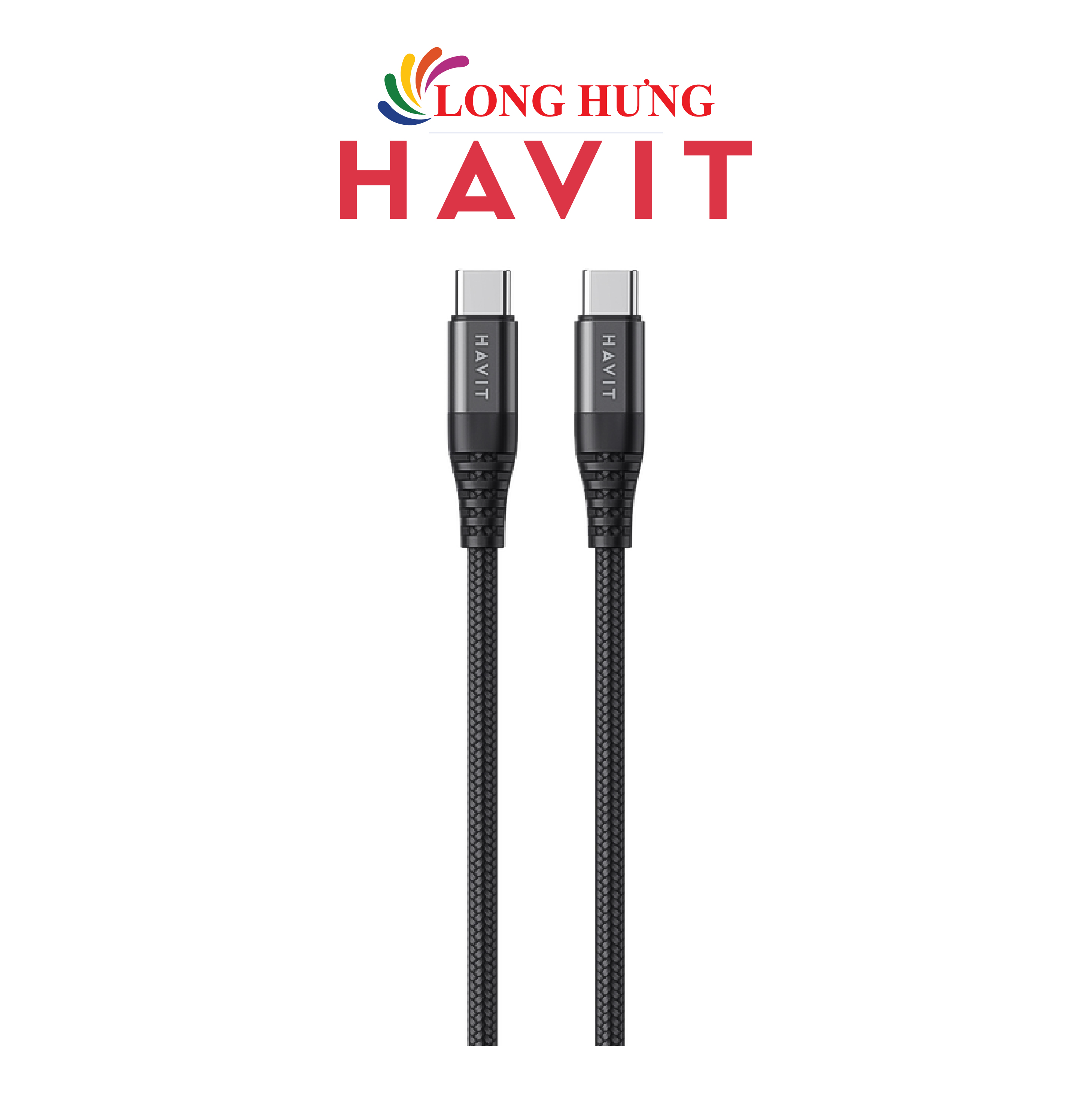 Cáp USB Type-C to USB Type-C Havit 1.2m CB6010 - Hàng chính hãng