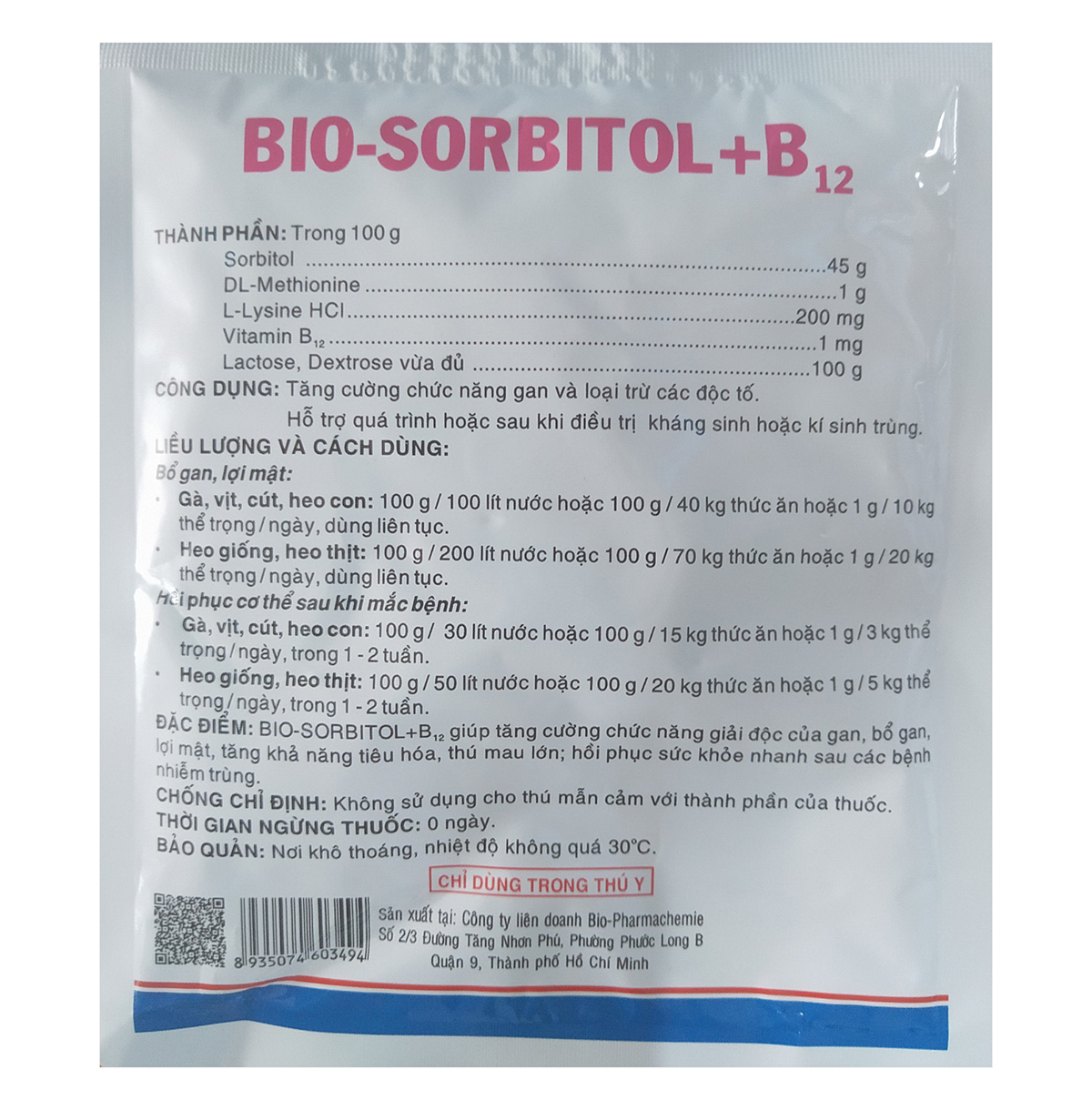 Bột mát gan giải độc tăng lực chống táo bón cho chim cảnh gà đá chó mèo hamster - Sorbitol 100g