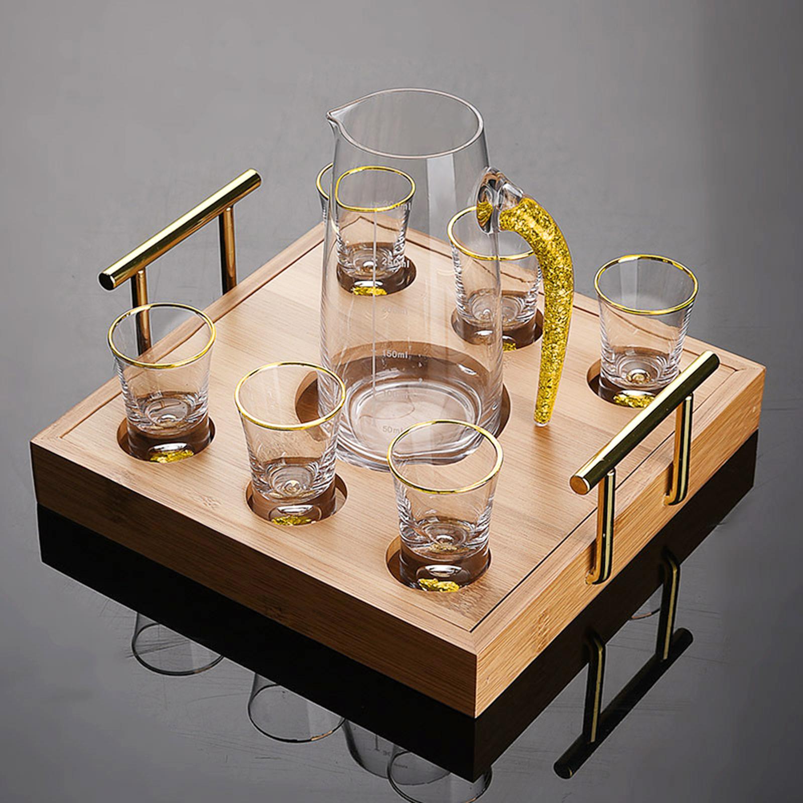 Glass Tray Holder Serving Tray Display Rack Base for Cabinet Party Kitchen