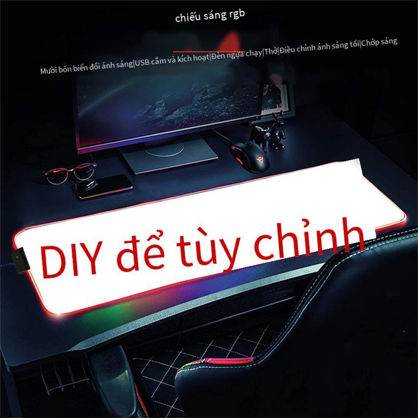 Gián Điệp Tốt Nhất Nhà Chơi Hoạt Hình Sạc USB Không Dây Chiếu Sáng Miếng Lót Chuột LED 15W Sạc Nhanh RGB Miếng Lót Chuột Bàn thảm