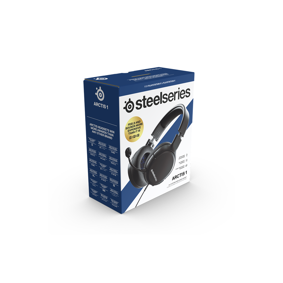 Tai nghe chụp tai gaming có dây dành SteelSeries Arctis 1 cho PS5, Hàng chính hãng, Bảo hành 1 năm