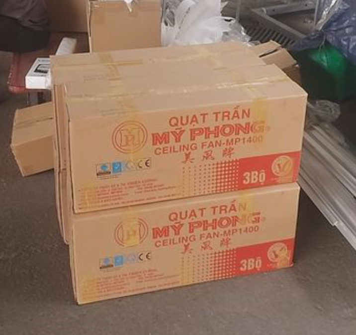 Quạt trần Mỹ Phong MP1400 công suất 77W sử dụng hộp số - Hàng chính hãng