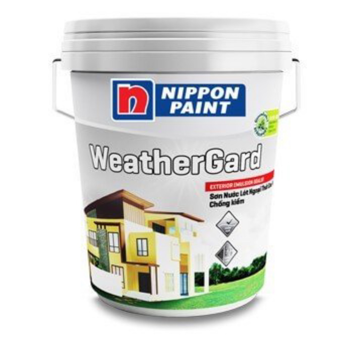 Sơn lót Nippon ngoại thất Cao Cấp Weathergard Sealer đặc biệt hữu hiệu trong việc chống rêu, mốc