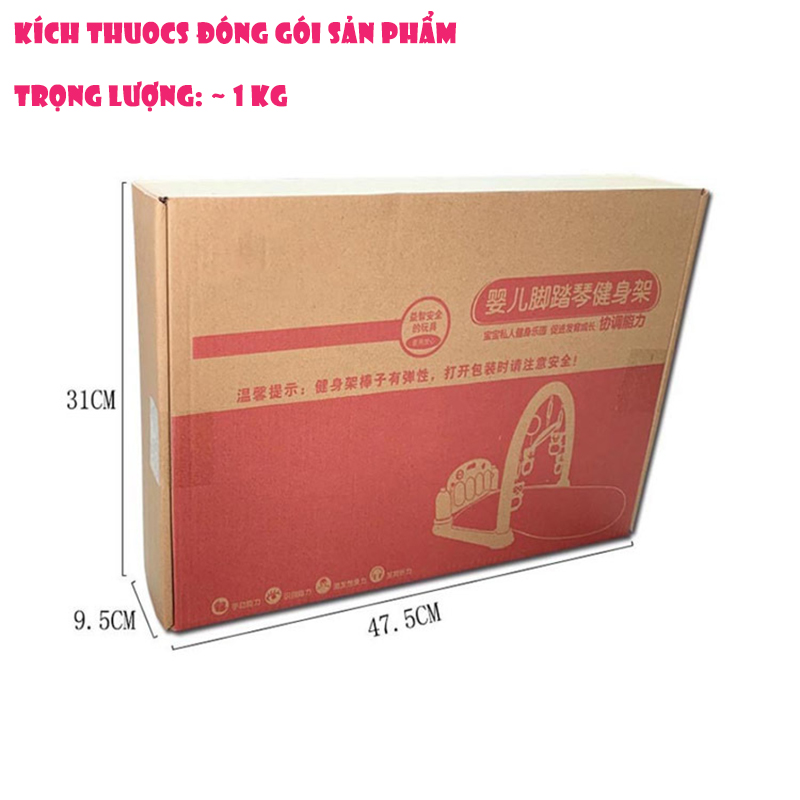 Thảm nhạc Piano cho bé từ 0-36 tháng in hình khỉ con có nhạc và xúc xắc, shop tặng Pin đi kèm