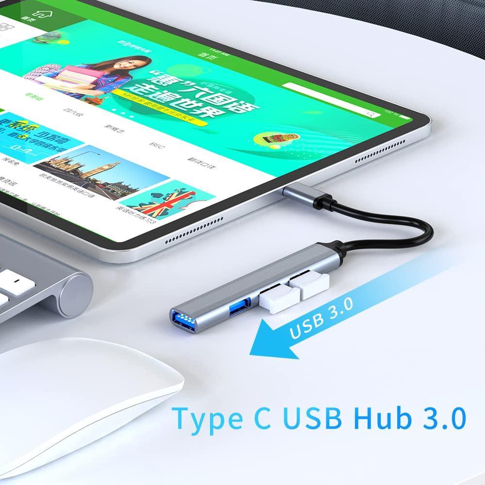 Bộ Chia 4 Cổng USB 3.0 Type C Tốc Độ Cao Cho Máy In OTG/PC