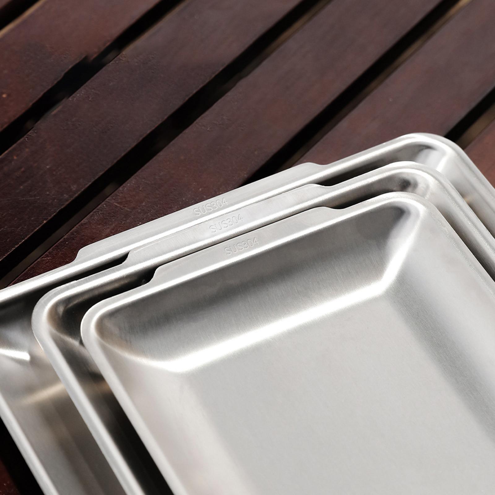 Stainless Steel Serving Tray Snack Food Container for Hotel Restaurant