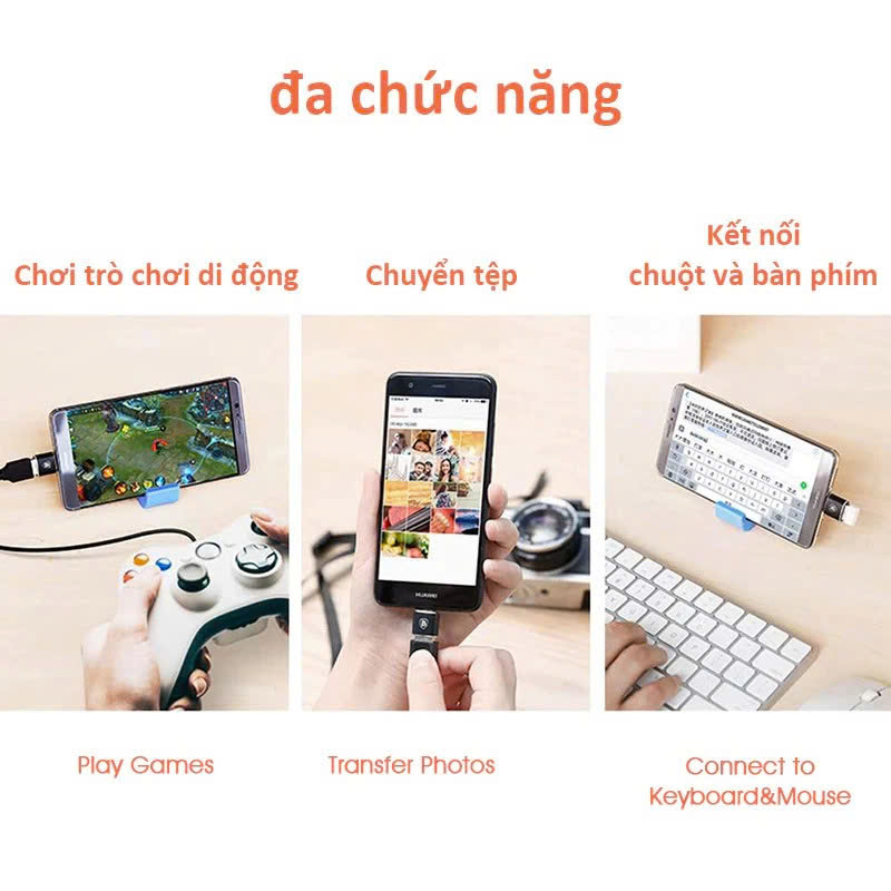 Cáp OTG USB Type C to USB 3.0 - Hàng Nhập Khẩu