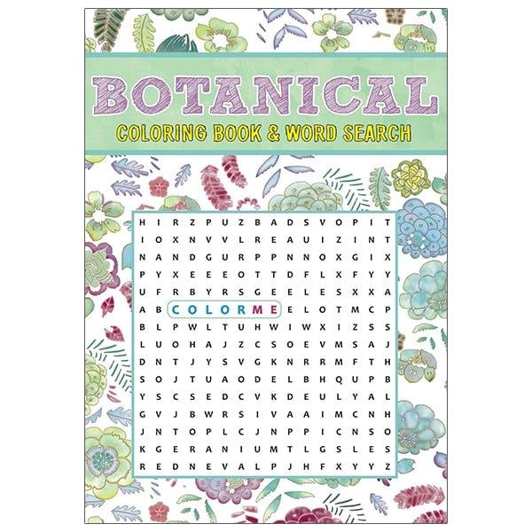 Sách COLOURING & WORDSEARCH - BOTANIC