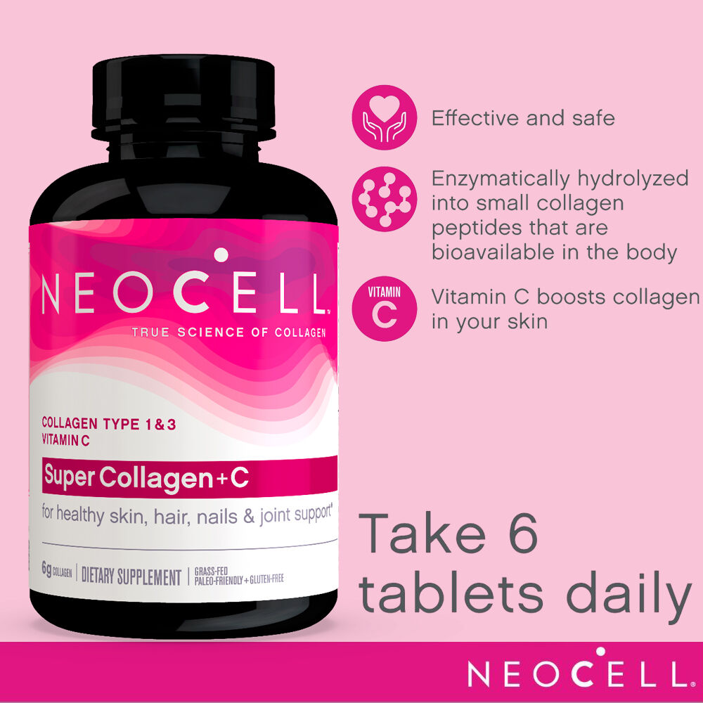 Collagen Neocell Types 1 & 3 Mỹ Hỗ trợ cang da, giảm nhăn da, giúp da, tóc, móng tay và khớp khỏe mạnh từ bên trong ra ngoài - OZ Slim Store