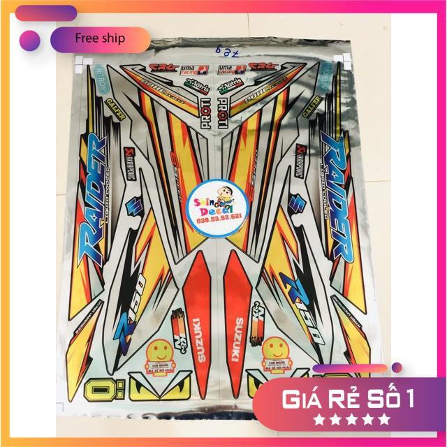 Tem rời dành cho Raider,Satria Fi đen