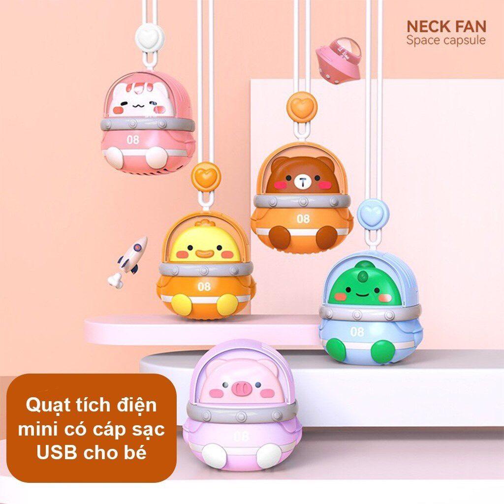 ️HOT SUMMER 2023️ ĐỒ CHƠI QUẠT MINI ĐEO CỔ HÌNH DỄ THƯƠNG NECK FAN KHÔNG CÁNH, SẠC USB NHỎ GỌN, TIỆN LỢI CHO MÙA HÈ