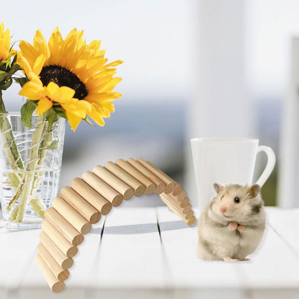2x Hamster Suspension Bridge Climb Parrot Stand Toy Dwarf Mouse Small Animal
