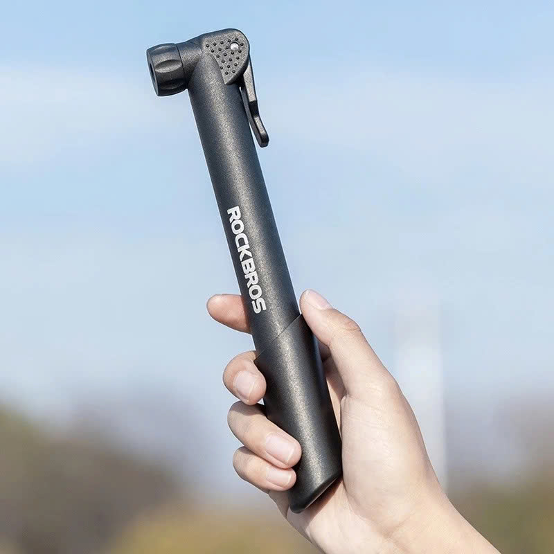 Bơm Xe Đạp Mini Treo Xe Gắn Khung Sườn Có Đế Gắn Sử Dụng Khẩn Cấp 70Psi Siêu Nhẹ GỒM 1 Bơm, 1 giá đỡ,