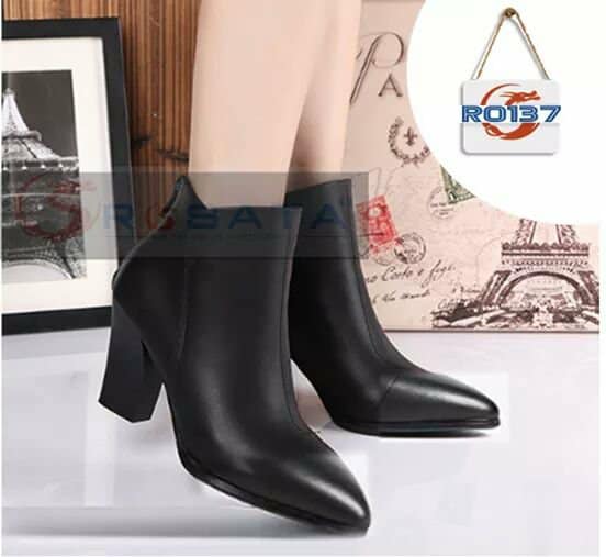 Giày Boots mũi nhọn ROSATA RO137 7p - HÀNG VIỆT NAM - BKSTORE