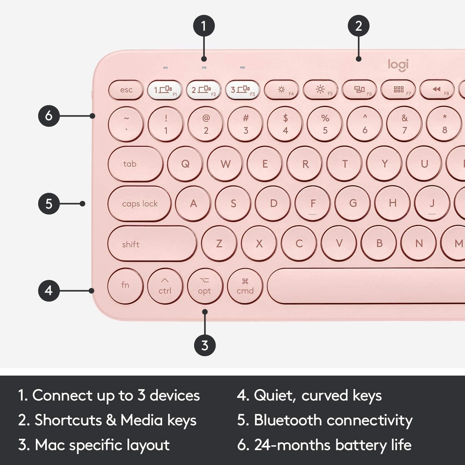 Bàn phím logitech pebble keys 2 k380s - hàng chính hãng