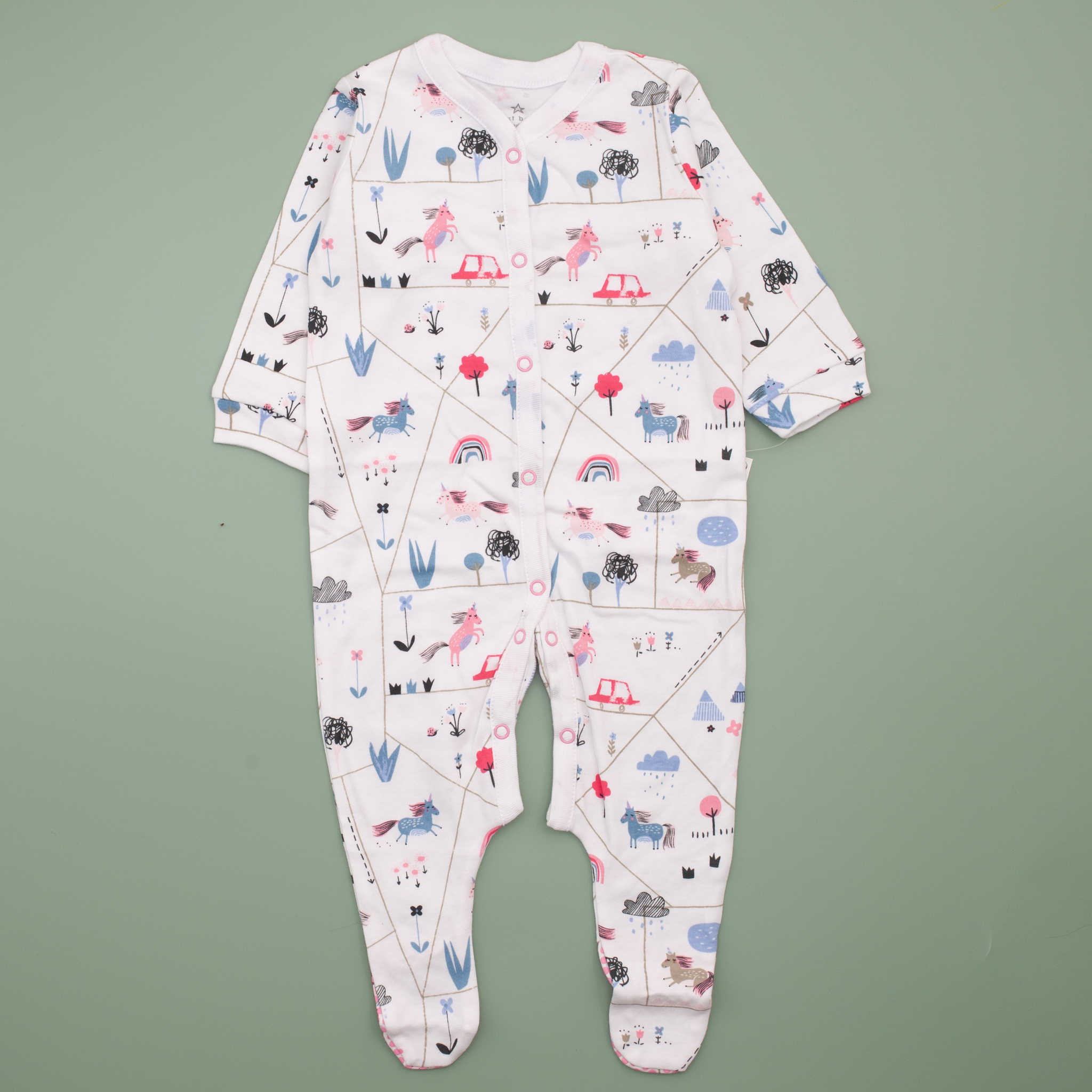 Body  dài chất cotton mềm mại hình ngựa pony cho bé