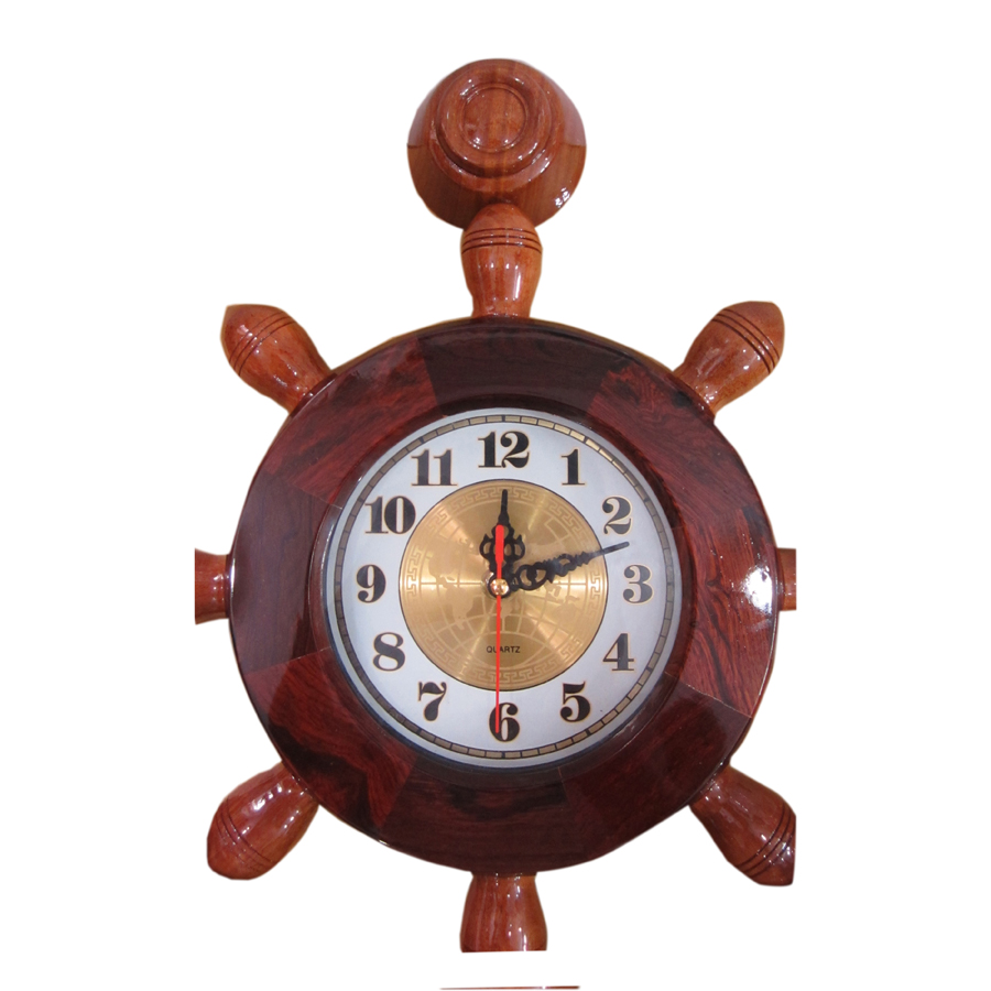 Mỏ neo tàu gỗ trang trí 50cm - có đồng hồ