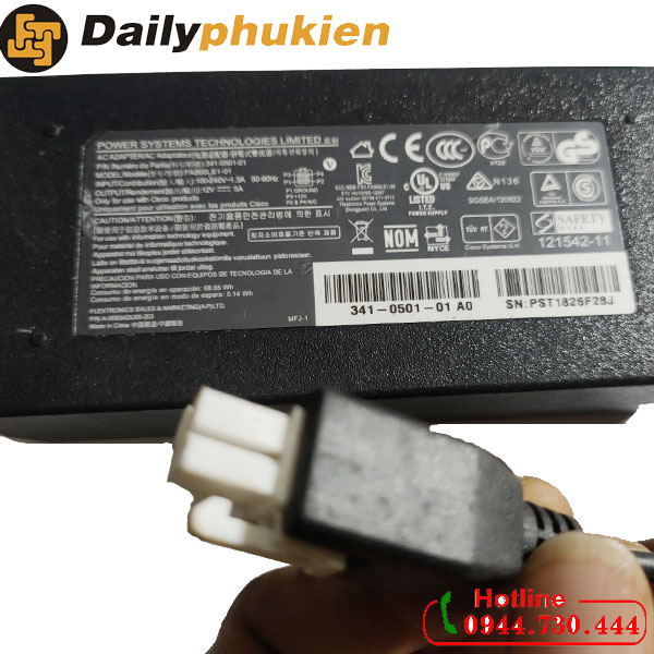 Adapter nguồn cho Cisco 12v 5a 4 pin