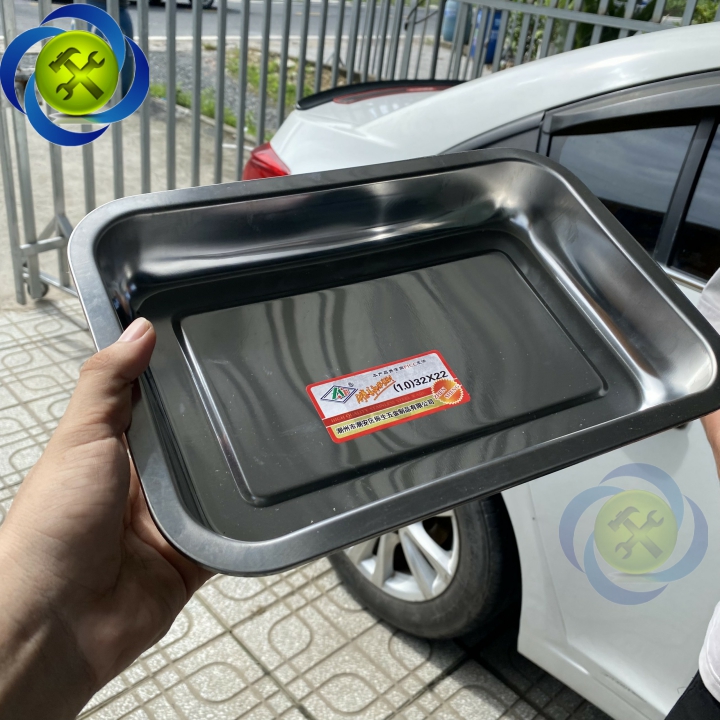 Khay inox kích thước 32x22cm đựng dụng cụ đồ nghề