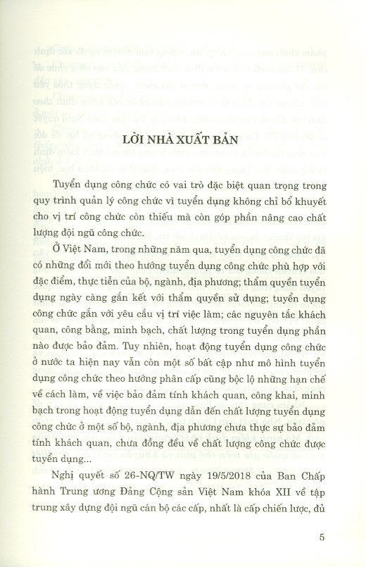 Mô Hình Kiểm Định Chất Lượng Đầu Vào Công Chức Của Một Số Quốc Gia Trên Thế Giới Và Khuyến Nghị Đối Với Việt Nam