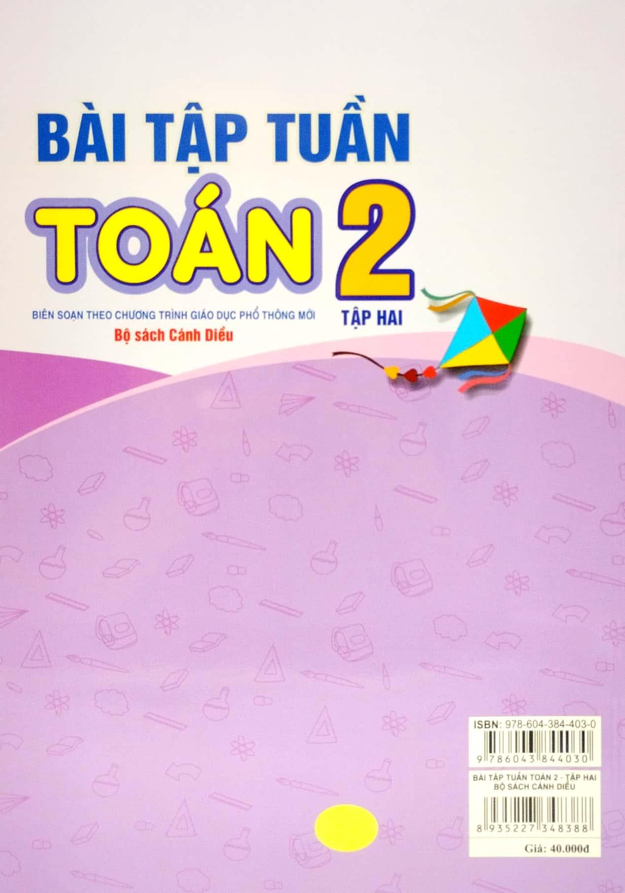 Bài Tập Tuần Toán 2 - Tập 2 (Bộ Sách Cánh Diều)