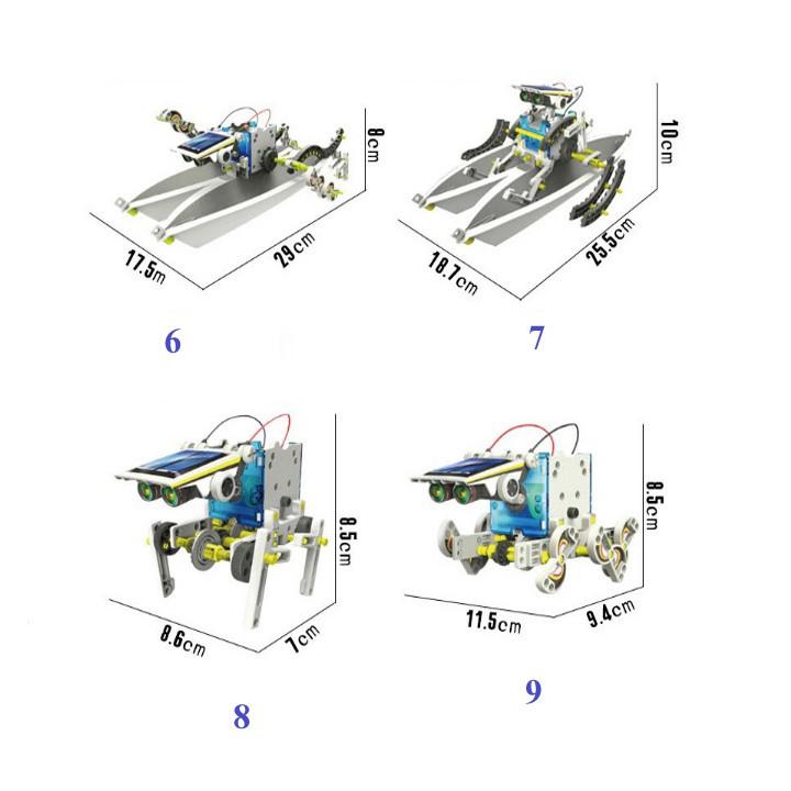 Mô Hình Robot Kit Lắp Ghép Năng Lượng Mặt Trời 13in1