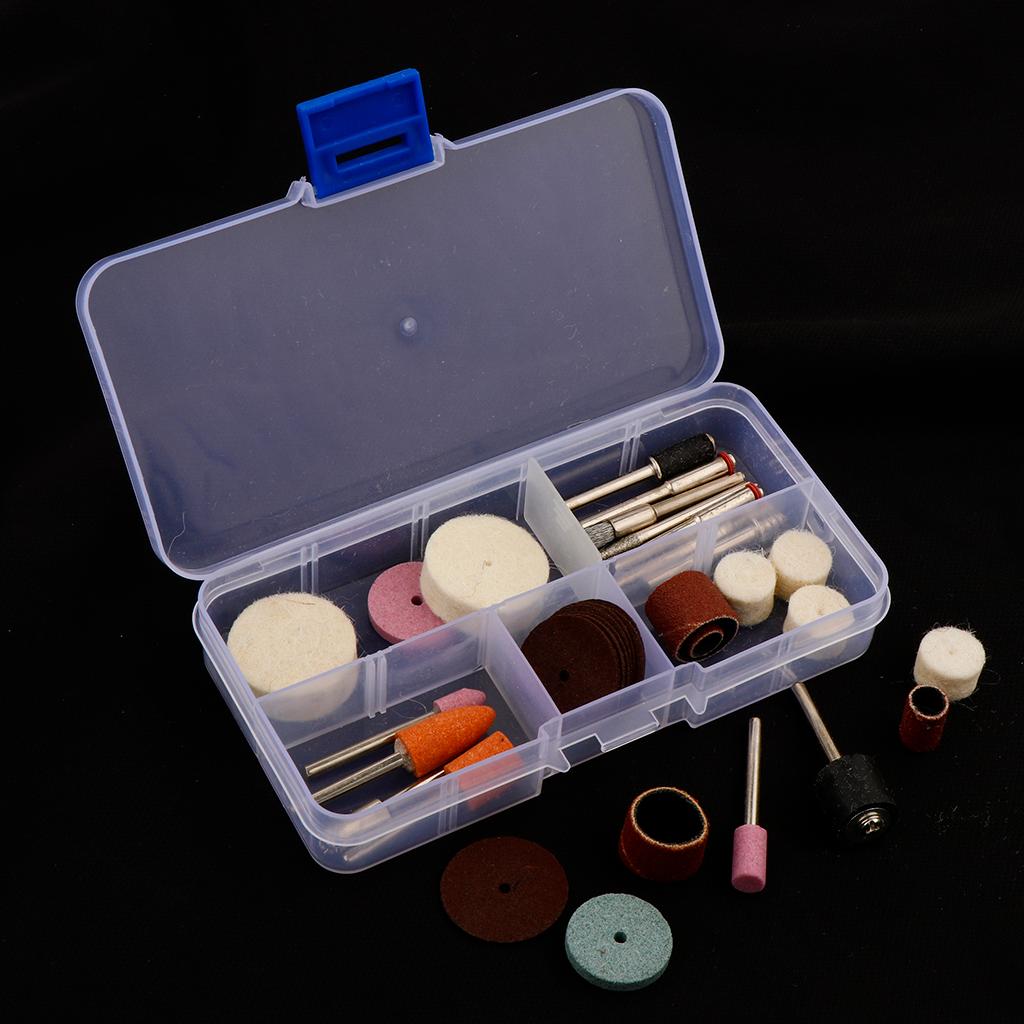 37pcs Rotary Tool Accessory Bit Set With Case for Grinding Tool Accessories