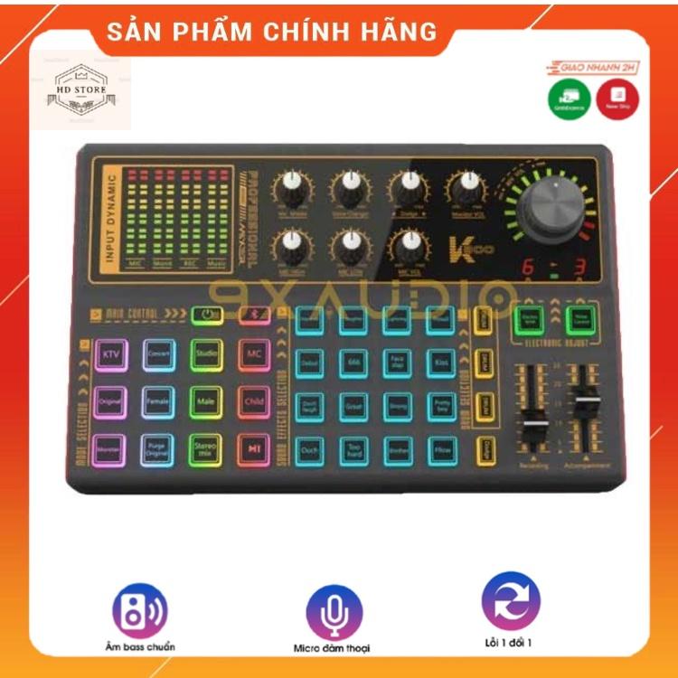 Sound Card Livestream K300. Thu Âm, Karaoke, Hiệu Ứng Autotune, Tiếng Cười, Vỗ Tay, Dễ Dàng Sử Dụng. Bảo Hành 12 Tháng.