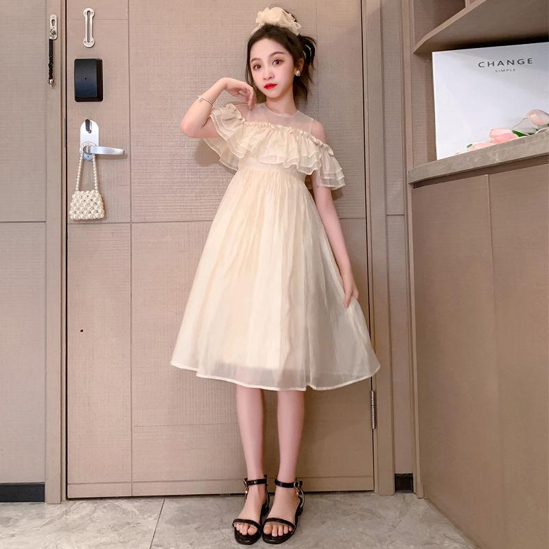 DONGSHOP HOT Cô gái váy tây mùa hè 2023 mùa hè trẻ em siêu tiên váy công chúa cô gái lớn bé váy mùa hè