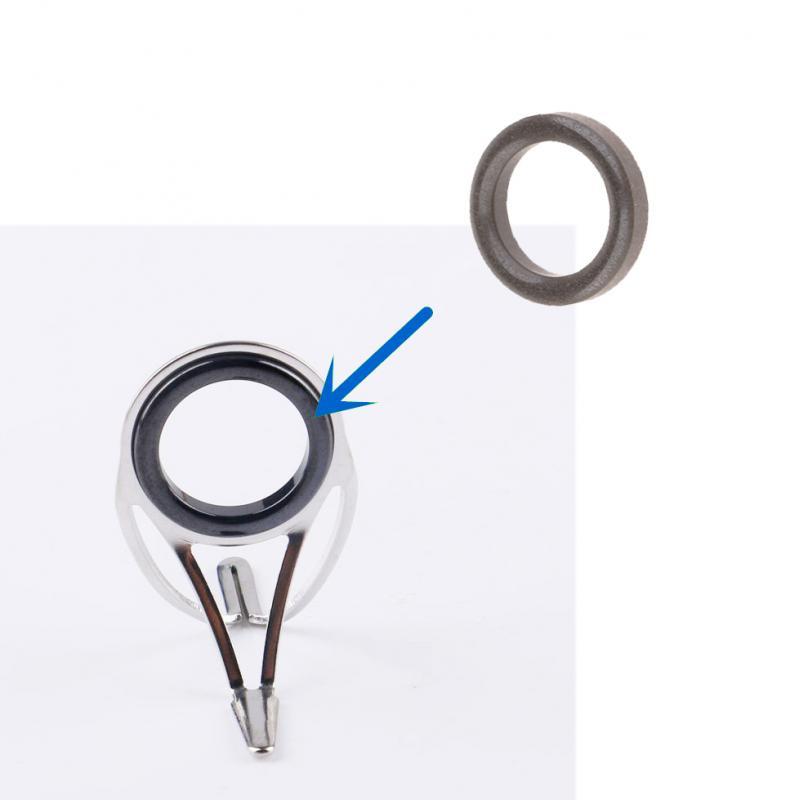 10pcs Fishing Rod Guides Ring DIY Pole Tip Top Repair Rods Guide Eye Ring
